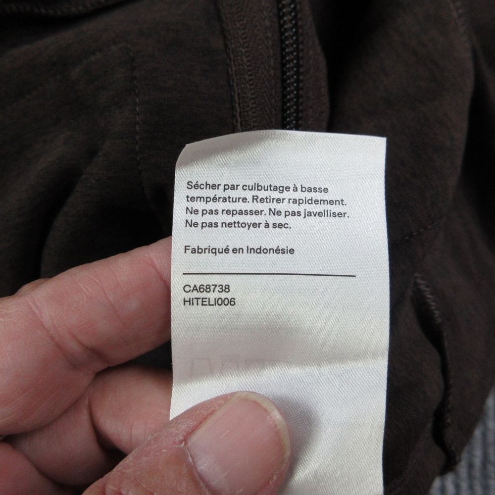 Quince Hoodie Full Zip Womens S Brown Flowknit Lightweight Jersey Hooded NWT - Picture 10 of 16